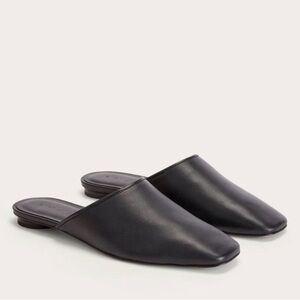 Everlane The Day Mule Black Leather
